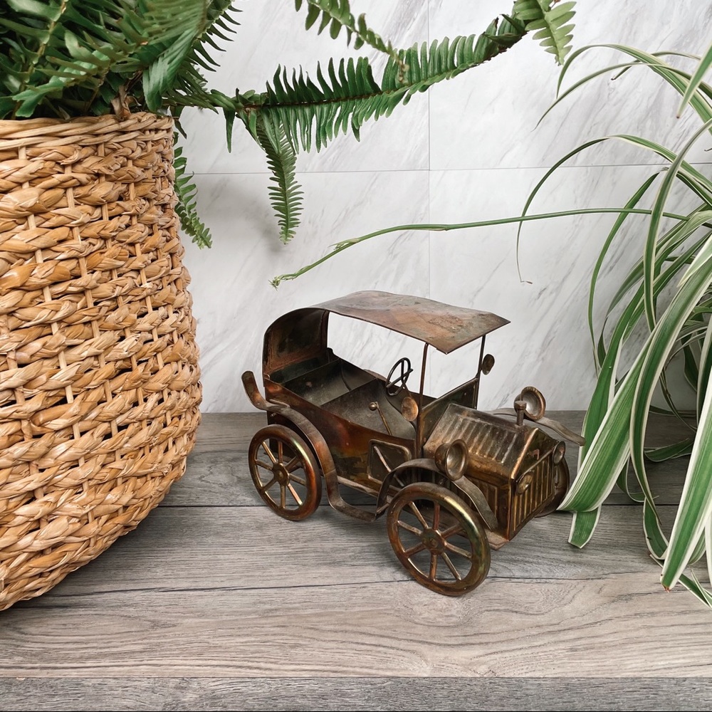 SOLD Vintage Copper Tin Antique Car